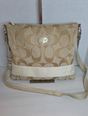 Coach Signature Stripe Crossbody Bag - Style F19220